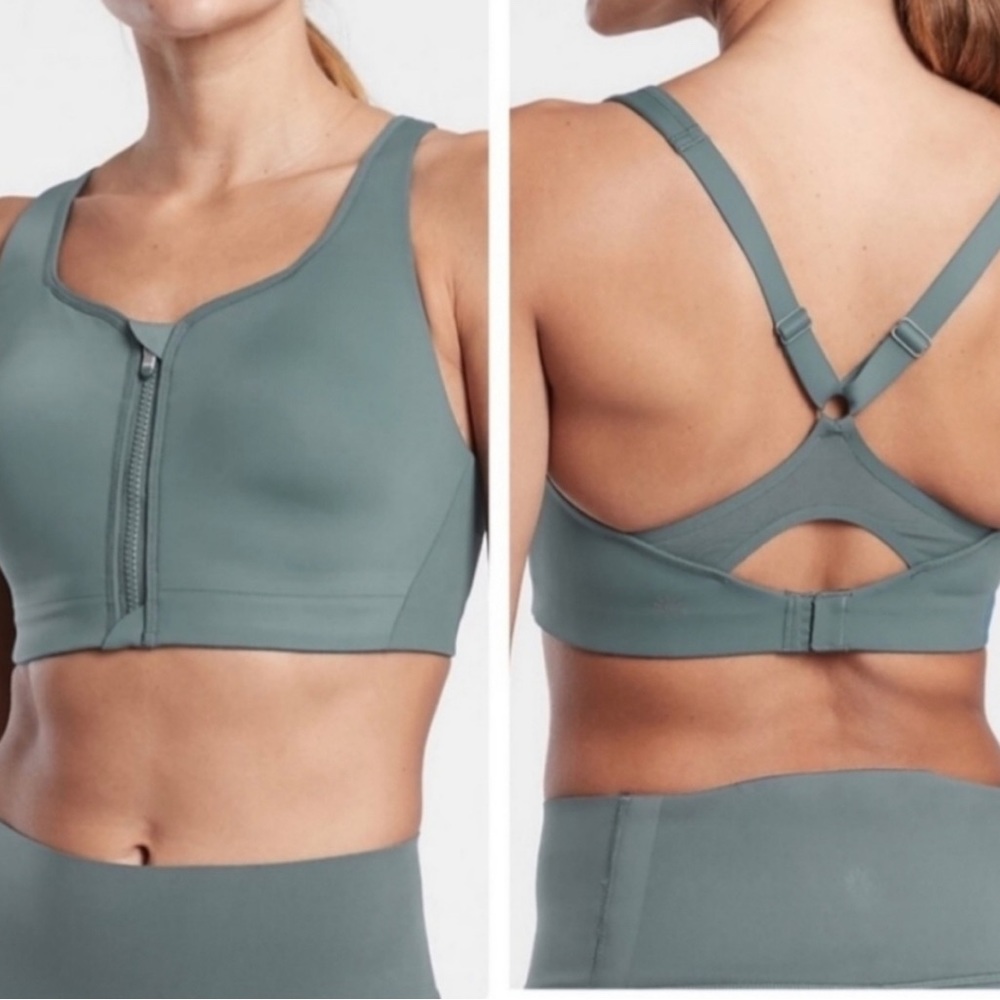 Athleta Advance Zip Front Bra